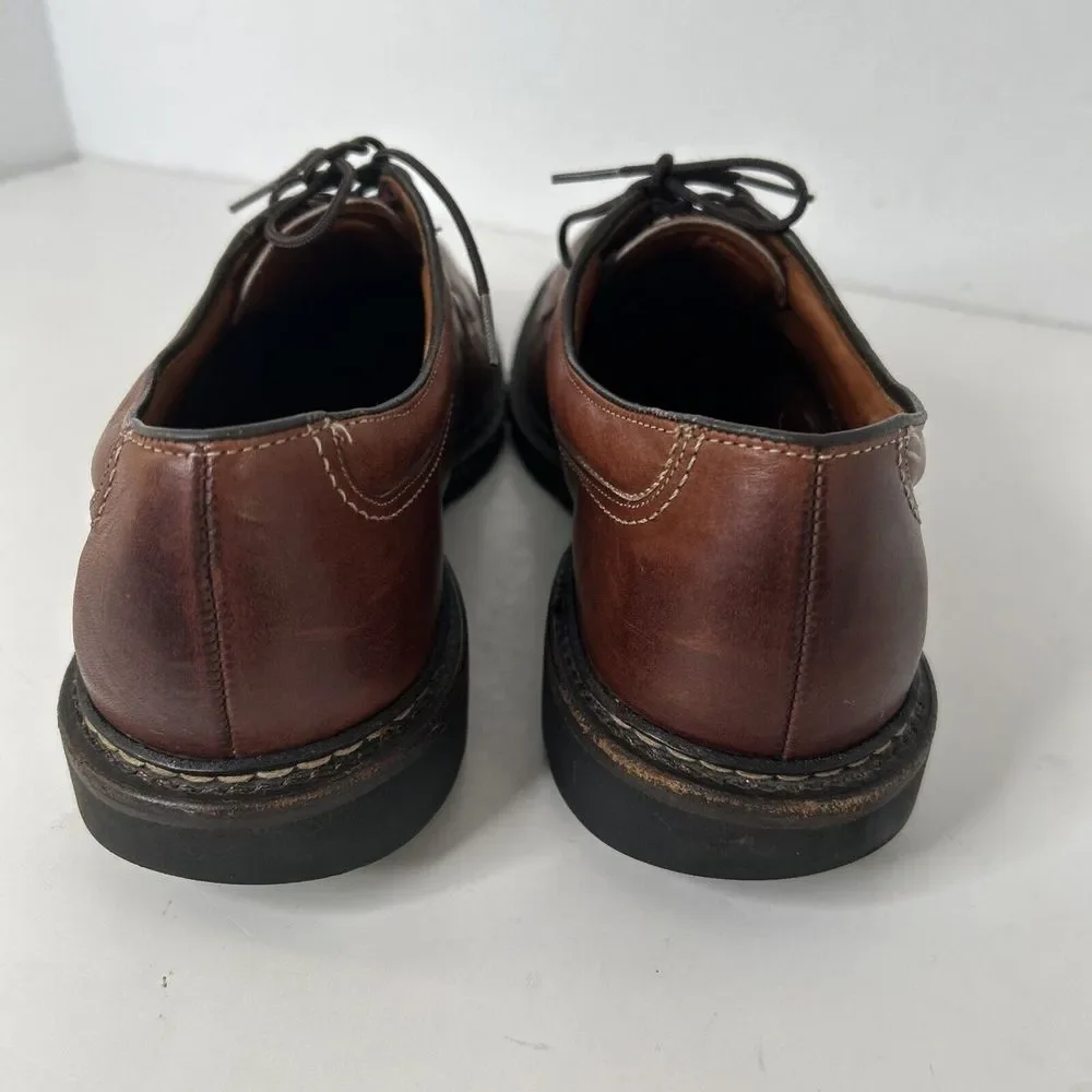 Allen Edmonds WILBERT Sz 12 Chilli‎ Men's Lace Up Leather Shoes Lug Sole 1951
